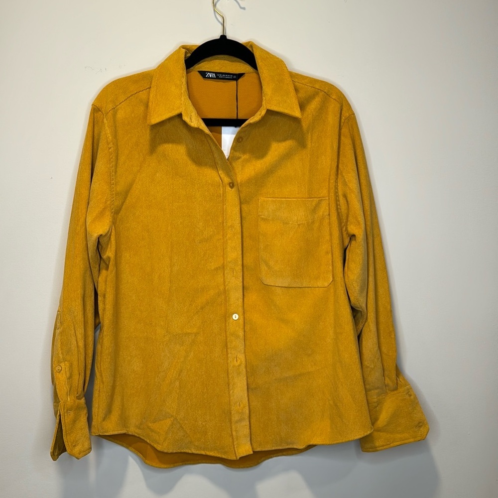 Zara NWT Corduroy Shirt